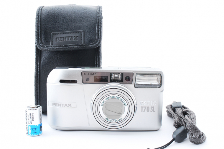 PENTAX ESPIO 170SL Point & Shoot 35mm Film Camera コンパクトフィルムカメラ / ケース、ストラップ付き [美品] #1931848