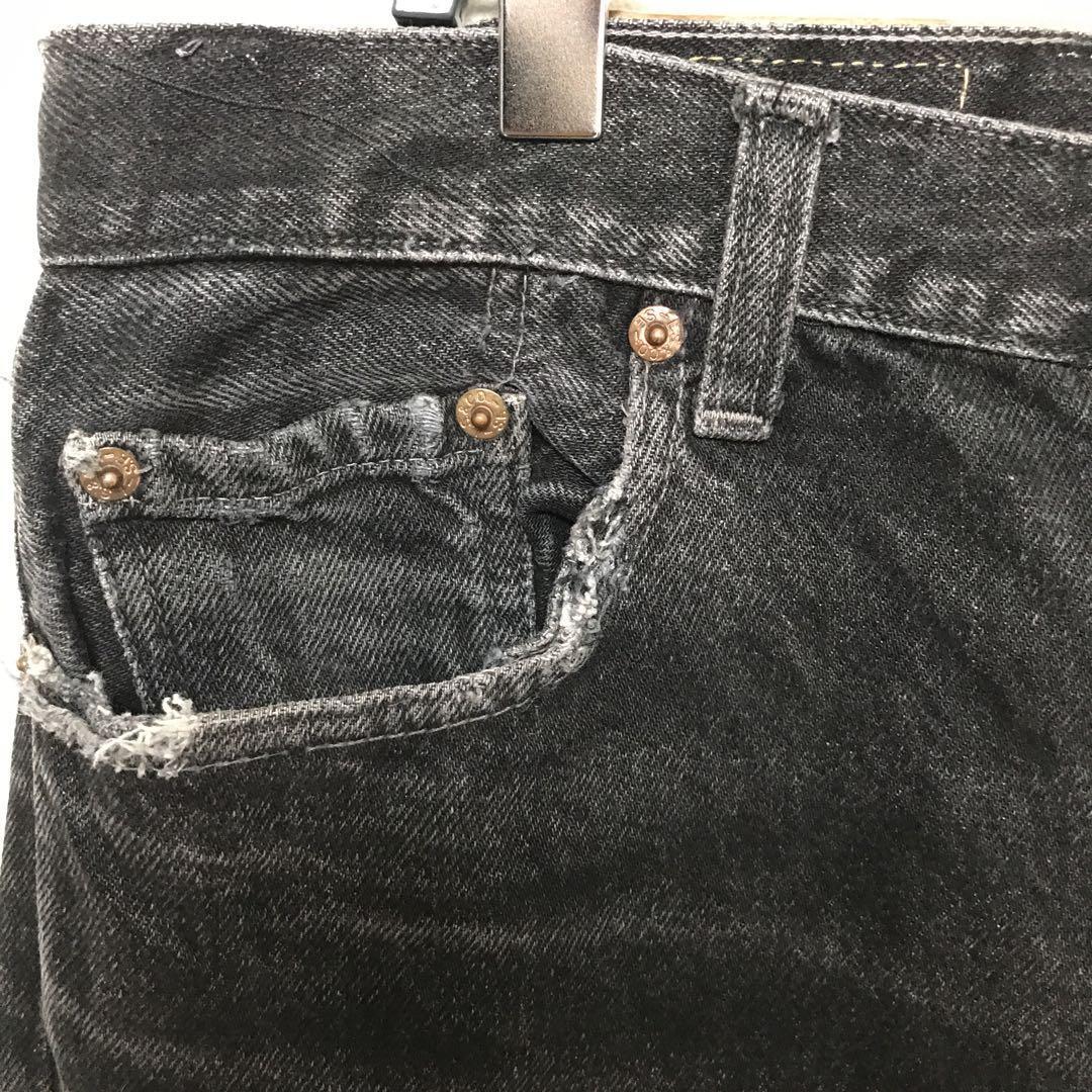 38×36 Levi's 501 米国製 サルファー染め ブラックデニム | inmano.com.br