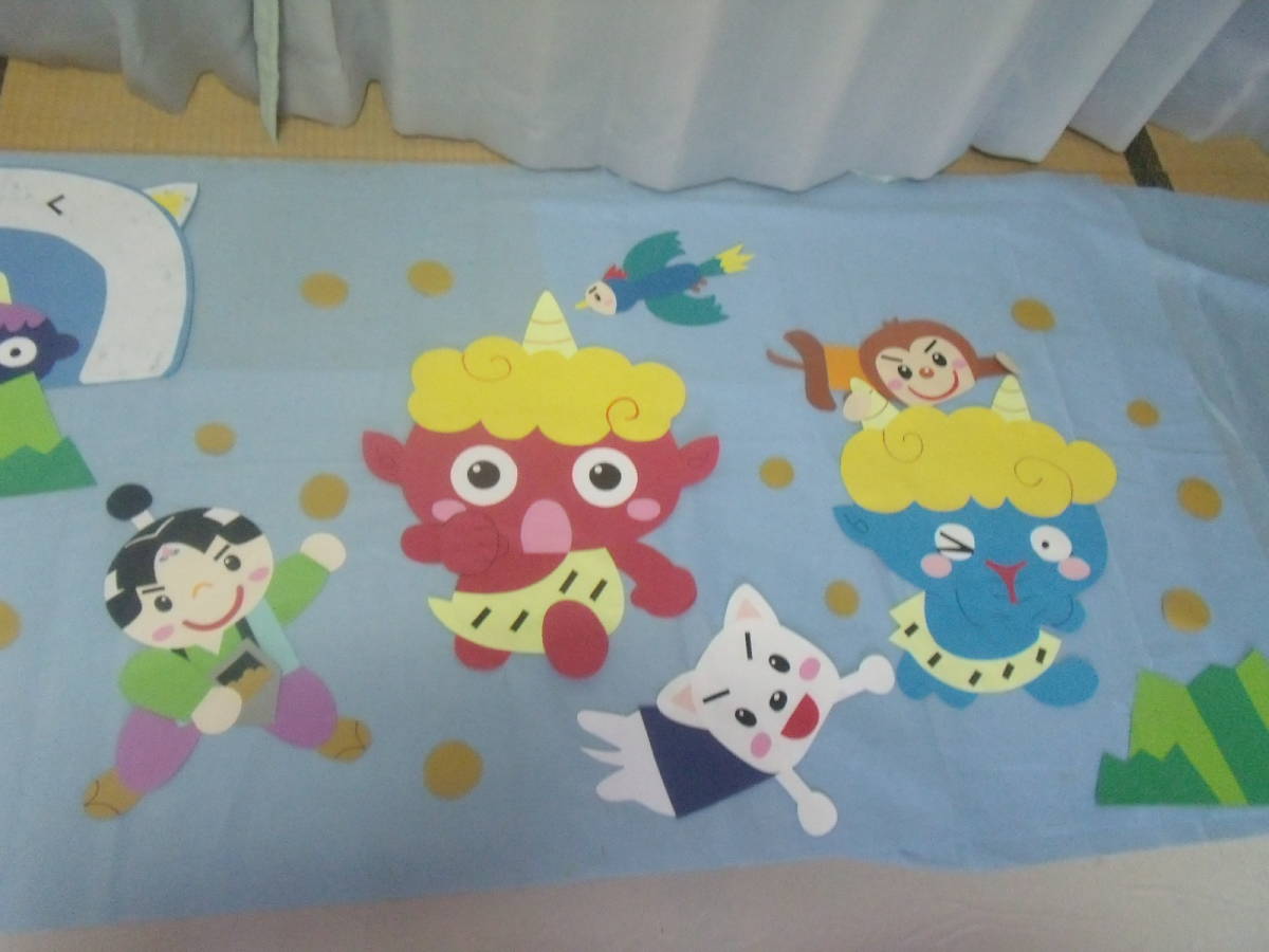 ヤフオク 壁面飾り1年を通して ももたろうの鬼た ヤフオク 壁面飾り1年を通して ももたろうの鬼た