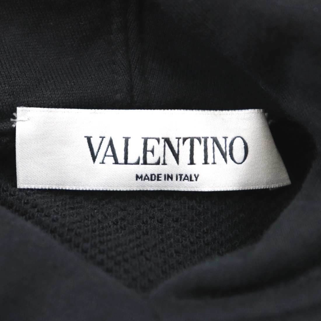 美品 ヴァレンチノ レーストリムリボン パーカー レディース 黒 フーディー Valentino_画像8