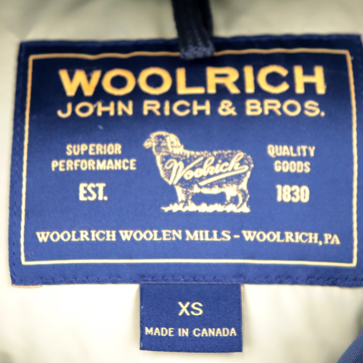 ウールリッチ アークティックパーカー ダウンジャケット メンズ ネイビー XS ARCTIC PARKA WOOLRICH_画像9