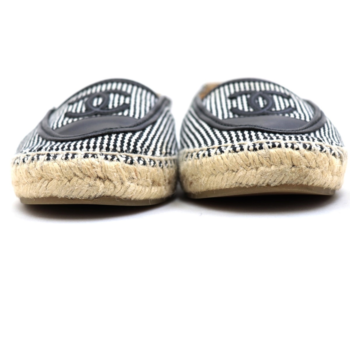 美品 シャネル 18SS ココマーク エスパドリーユ スリッポン レディース