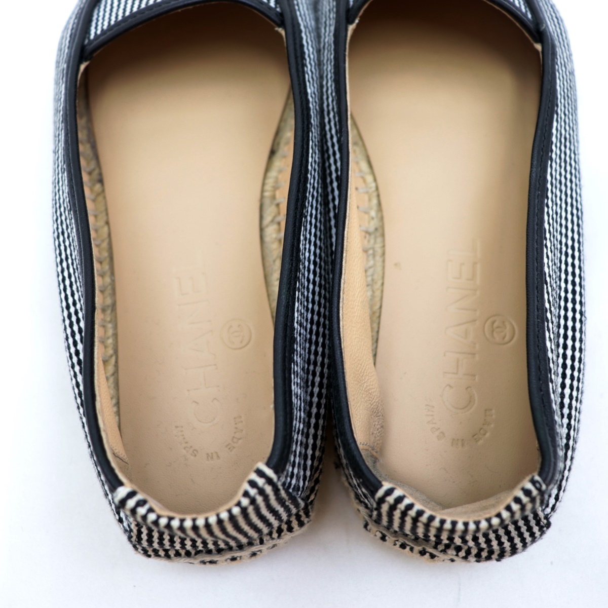美品 シャネル 18SS ココマーク エスパドリーユ スリッポン レディース