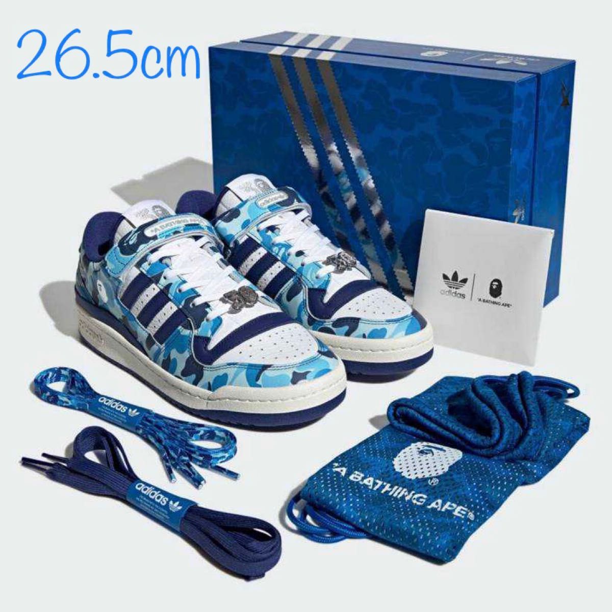 BAPE × adidas Forum 84 Low 30th Anniversary "Blue Camo