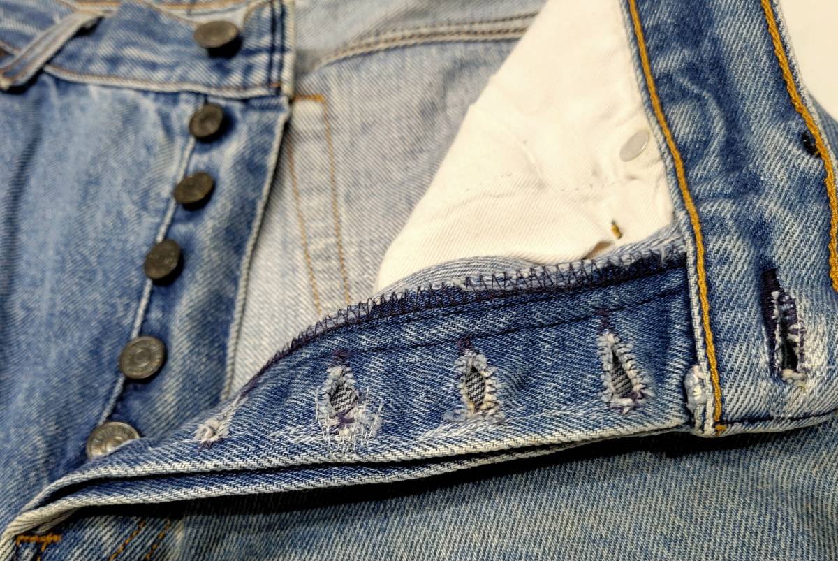 80s～ USA製 内股シングル levi's 501 実寸 w31 程度 ヒゲ落ち 80年代 アメリカ製 544 ビンテージジーンズ_画像8