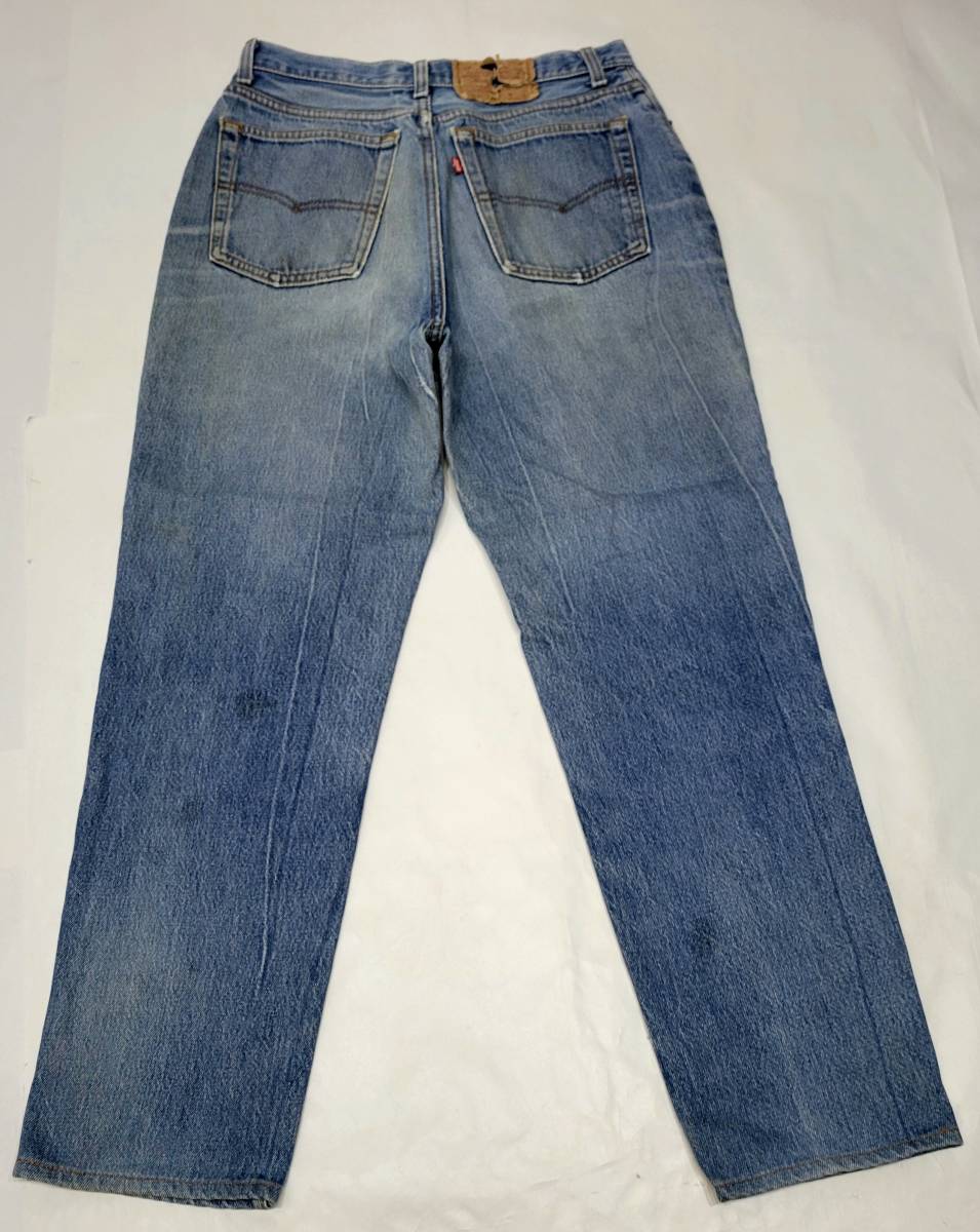 80s～ USA製 内股シングル levi's 501 実寸 w31 程度 ヒゲ落ち 80年代 アメリカ製 544 ビンテージジーンズ_画像2