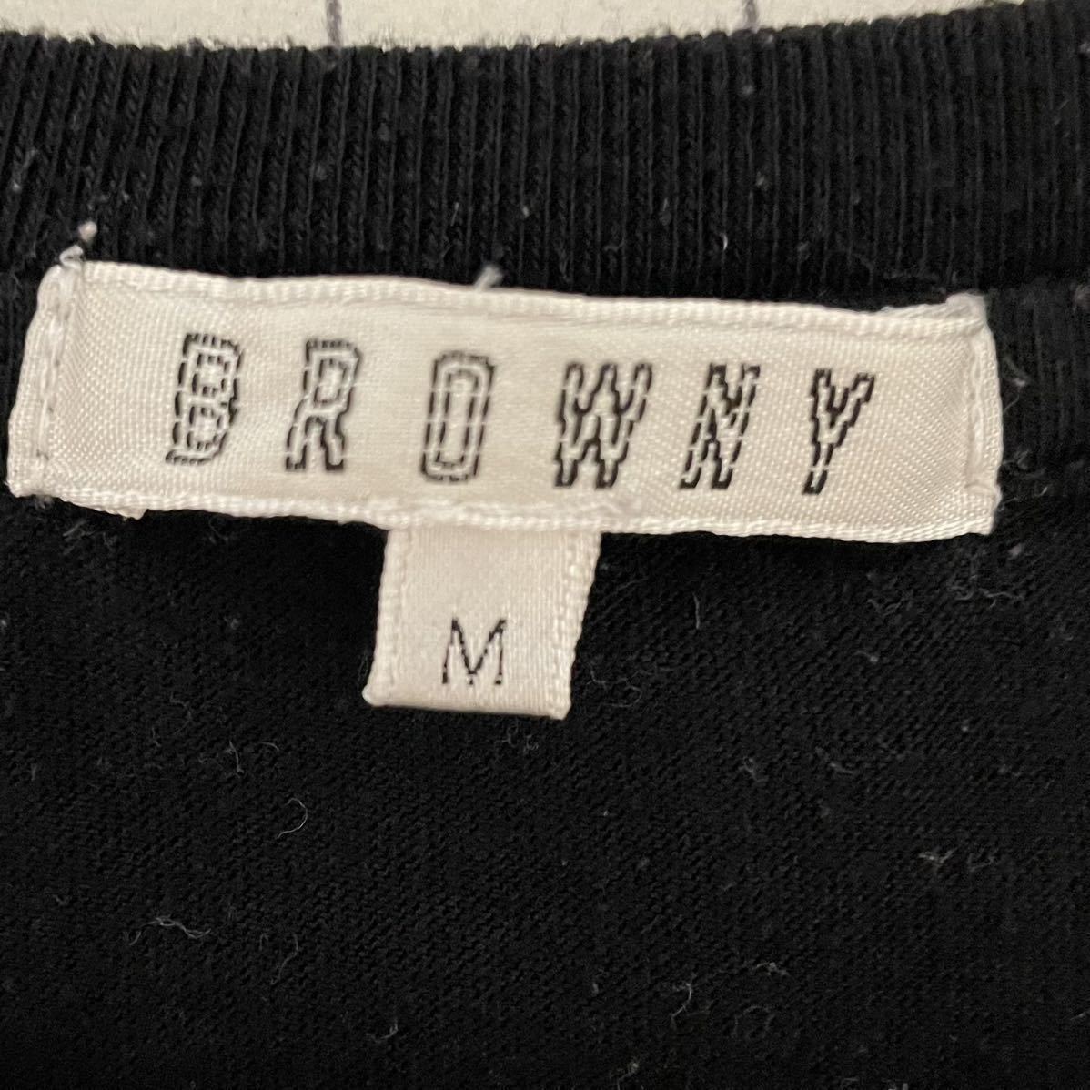 ブラウニー【BROWNY】半袖Tシャツ カットソー ナンバリング カモフラージュ 迷彩 PLIMAL Mサイズ ブラック×ホワイト×カーキ/黒白緑_画像5