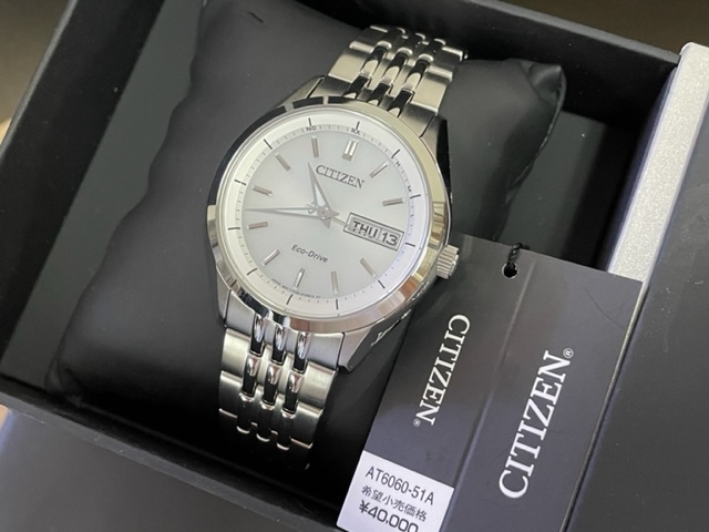 新品 シチズン時計 CITIZEN WATCH シチズンコレクション AT6060-51A Collection エコ・ドライブ電波時計_画像1