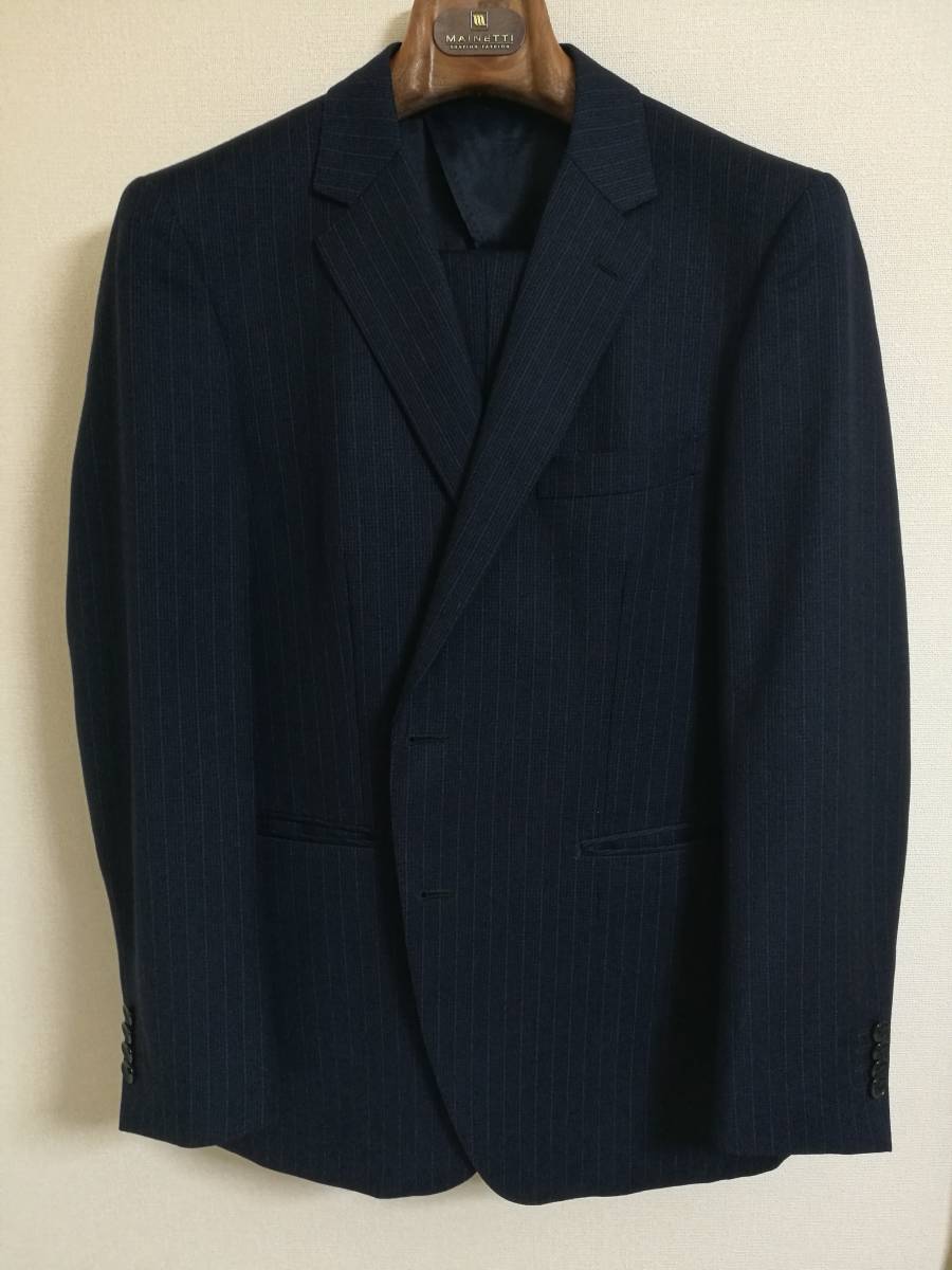 価格順 Perfect Suit パーフェクトスーツ ストライプスーツ AB5 TASMANIA 上下 セットアップ 紺 ファッション 