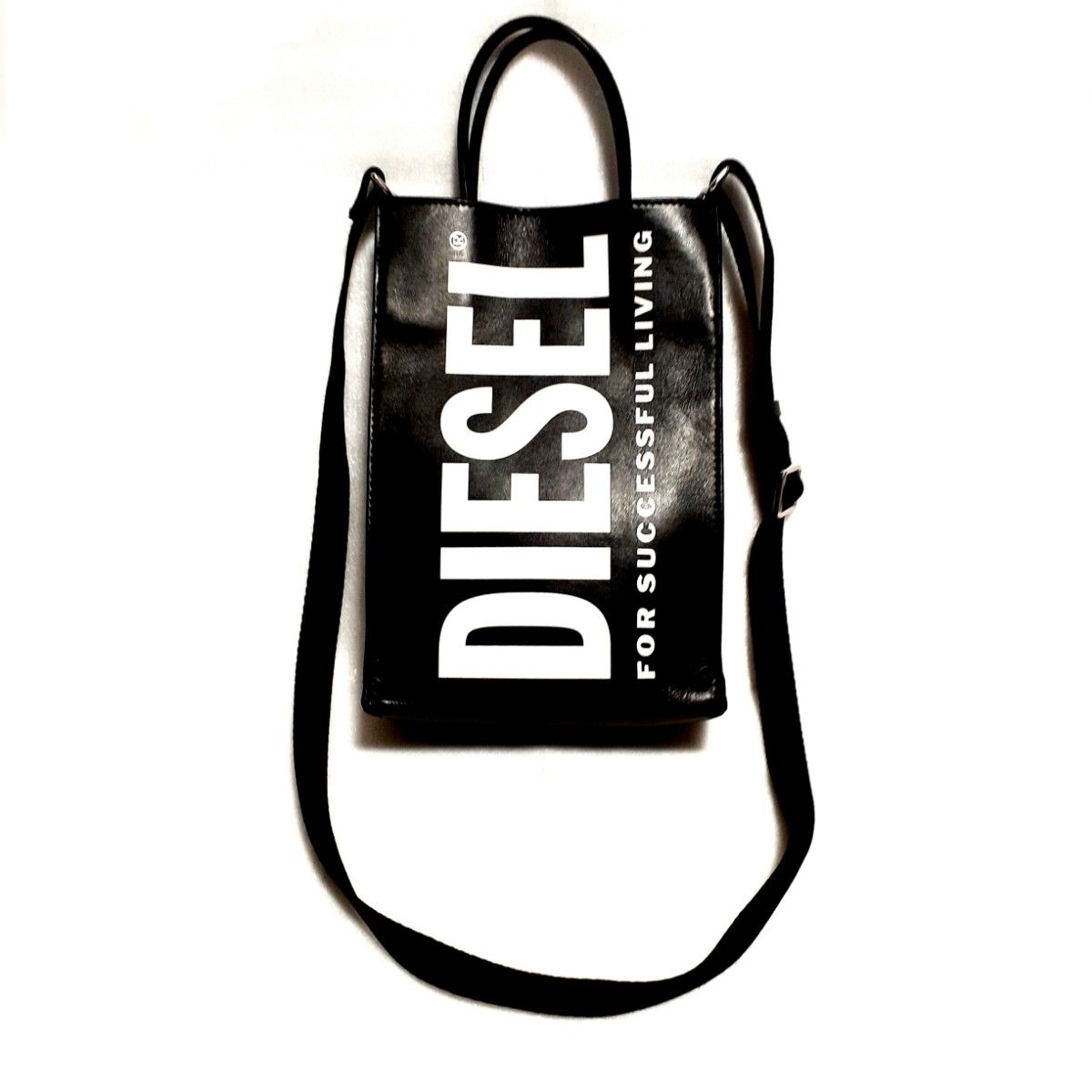 希少限定☆DIESEL SHOPPER ディーゼル 本革 レザー ショッパー 2way ショルダー バッグ ブラック 入手困難