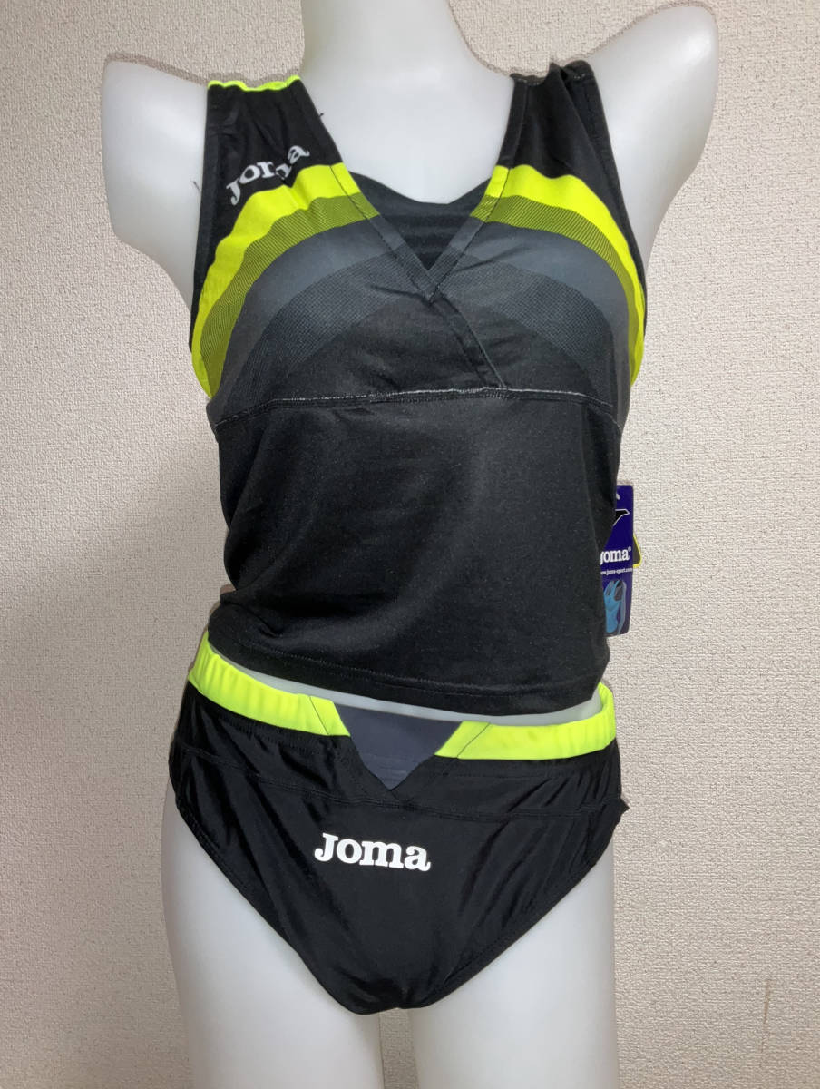 在庫わずか】JOMA 旧タイプ レーシングブルマ&クロップトップ【黒/M 