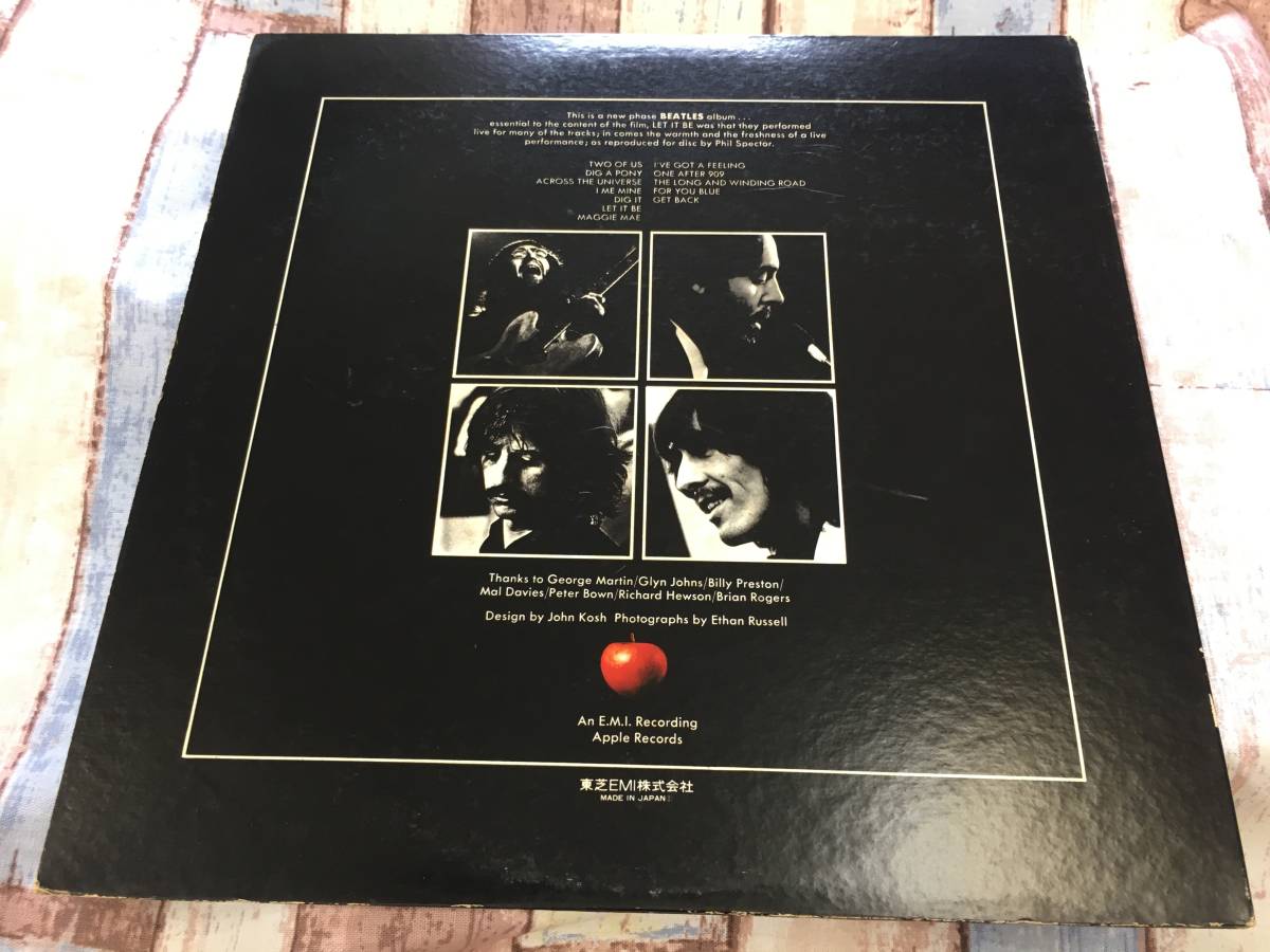 The Beatles★中古LP国内盤「ビートルズ～レット・イット・ビー」の画像2