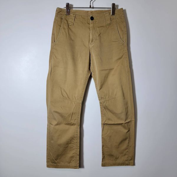  Bobson chinos beige solid design no- tuck casual pants bottoms men's size 28 waist 71 bobson anonymity delivery ②
