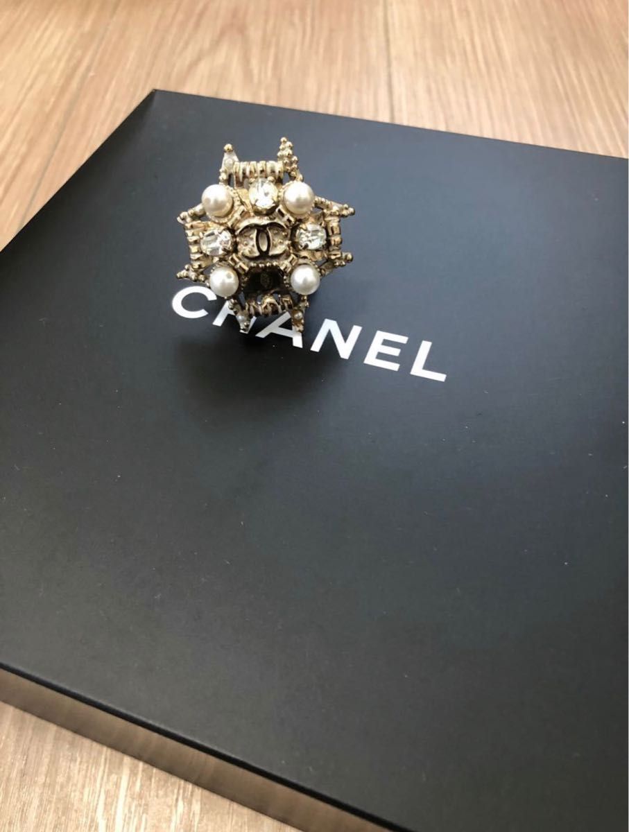 CHANEL シャネル パール&ビジュー　指輪　激レア　リング　約13号