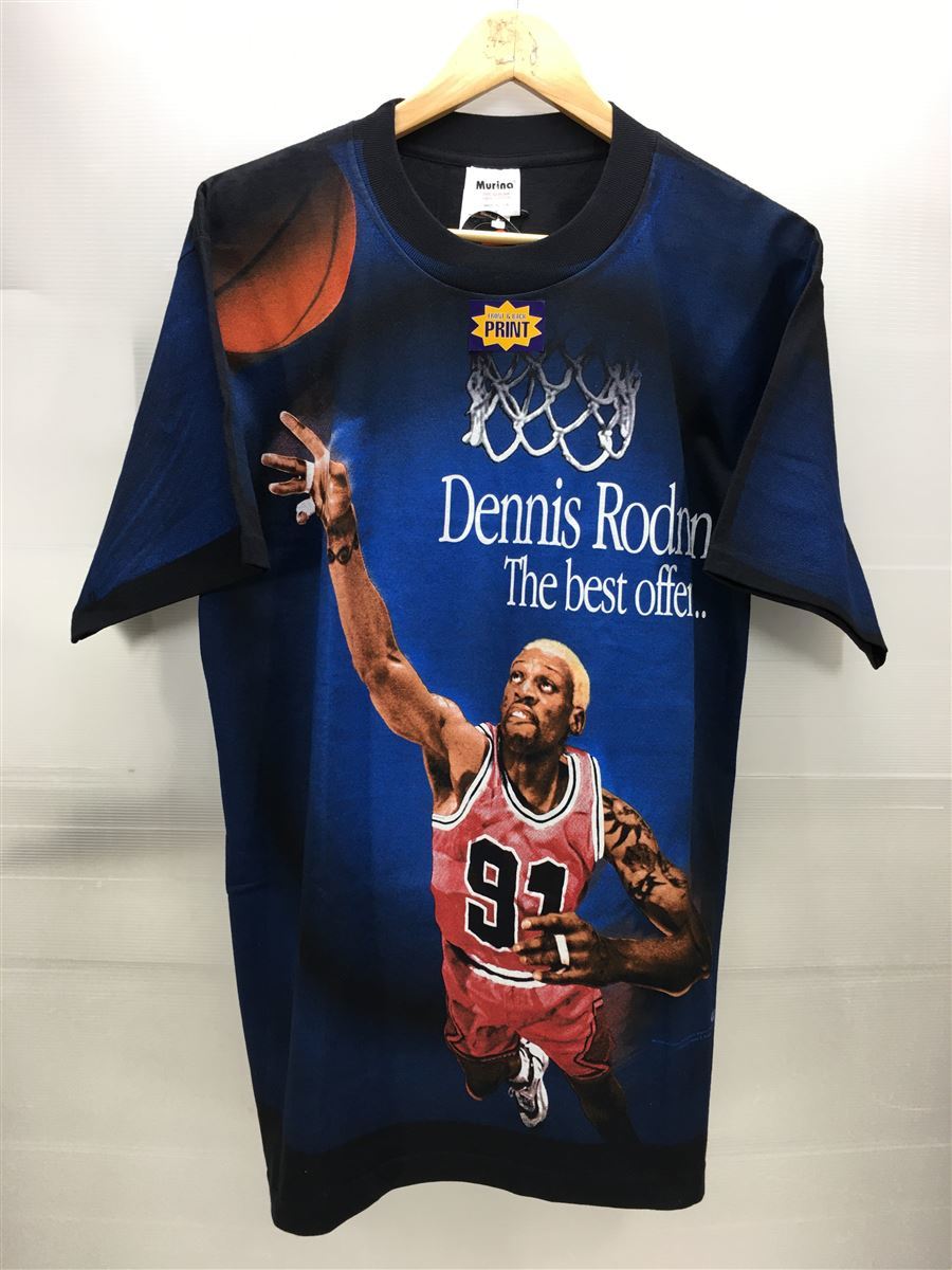 Murina/97年製/Dennis Rodman/dead stock/Tシャツ/L/コットン/BLK//半袖 デニスロッドマン デッドストック