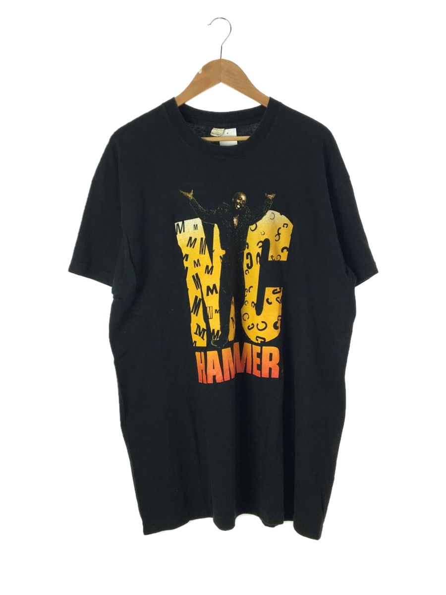 Tシャツ/-/コットン/BLK/プリント//半袖 MC HAMMER MCハマー