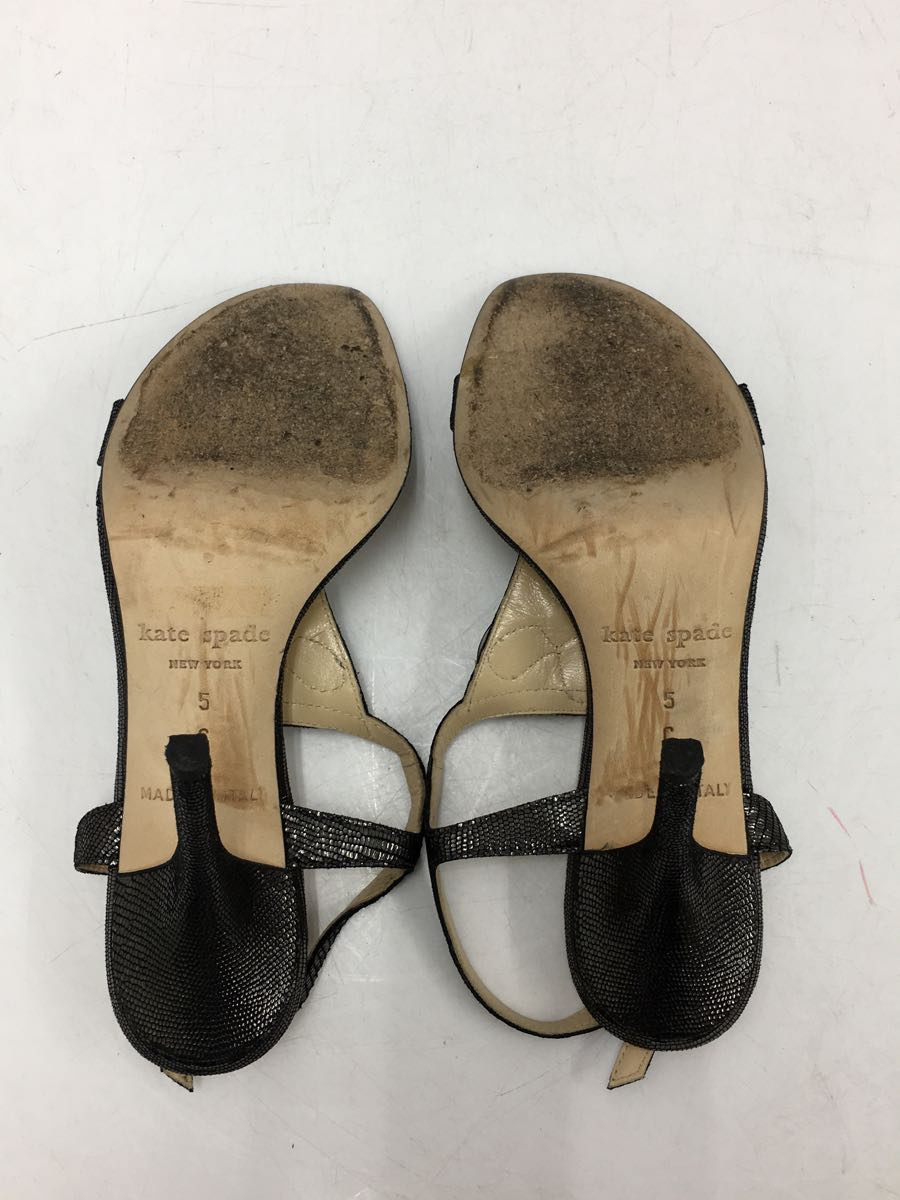 kate spade new york◆サンダル/US5/BLK/S125010_画像4