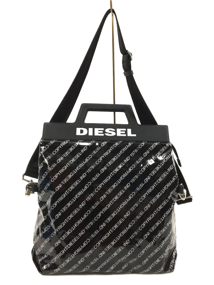 Yahoo!オークション - DIESEL◇ショルダーバッグ/PVC/BLK/総柄