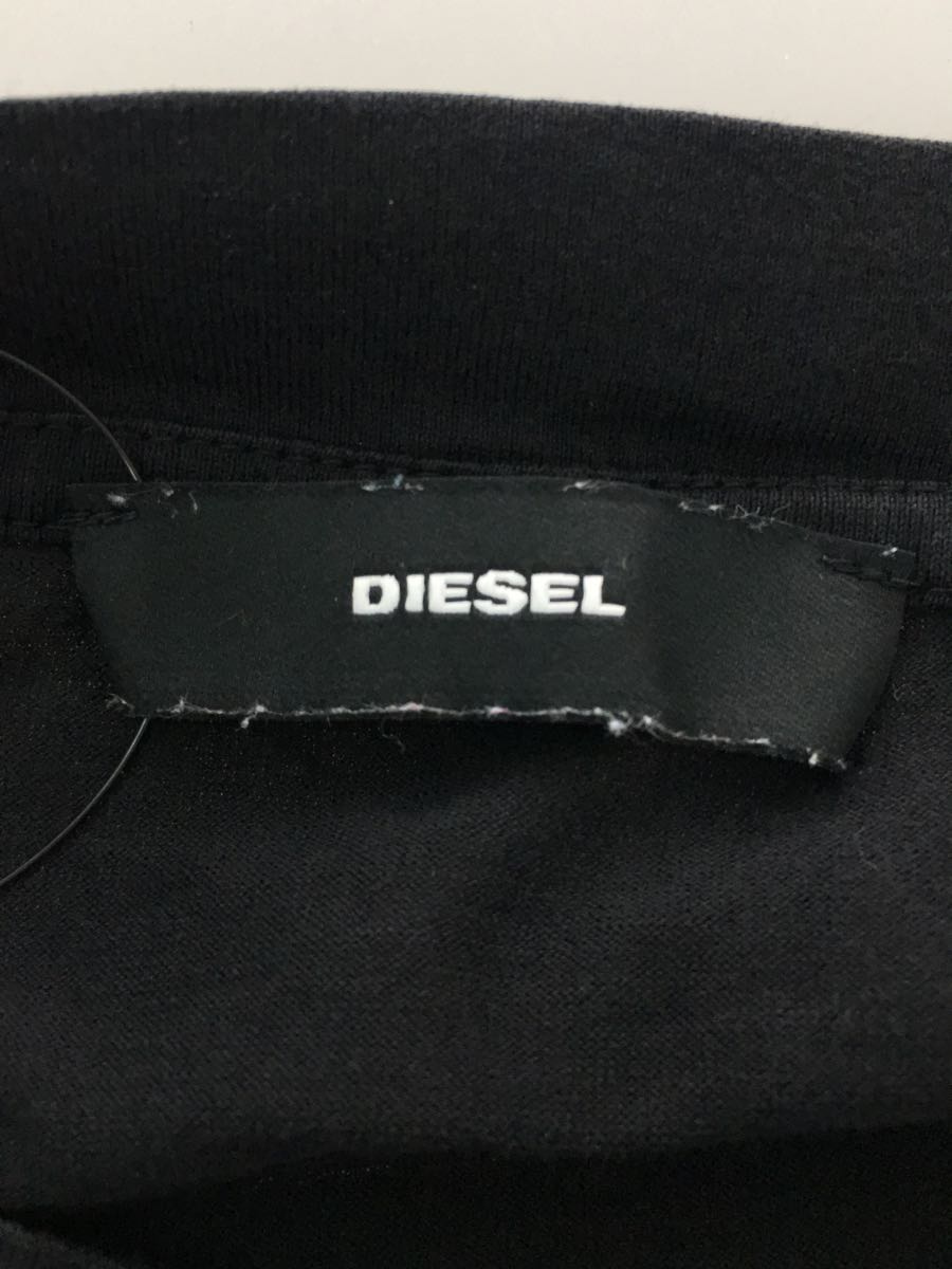 DIESEL◆長袖Tシャツ/XS/コットン/BLK/無地_画像3