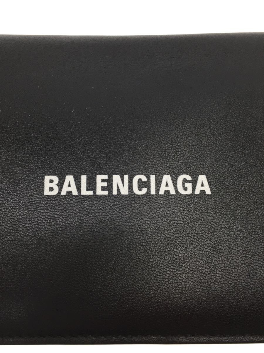 BALENCIAGA◆長財布/レザー/BLK/無地/メンズ/594692・1090・U・584046_画像3