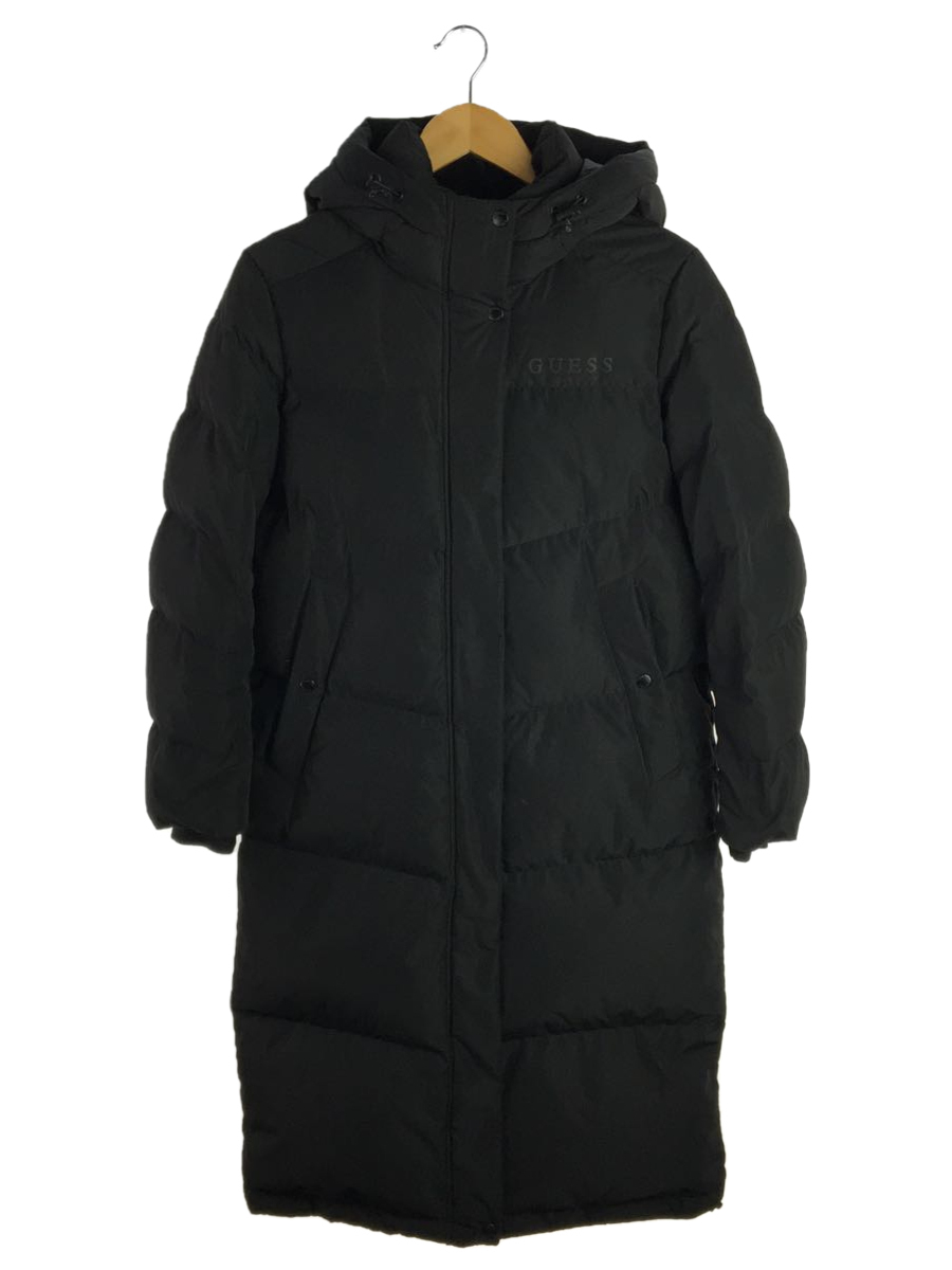 正規品! GUESS◇GUESS/コート/XS/ポリエステル/BLK/無地/YI4W8888/ゲス