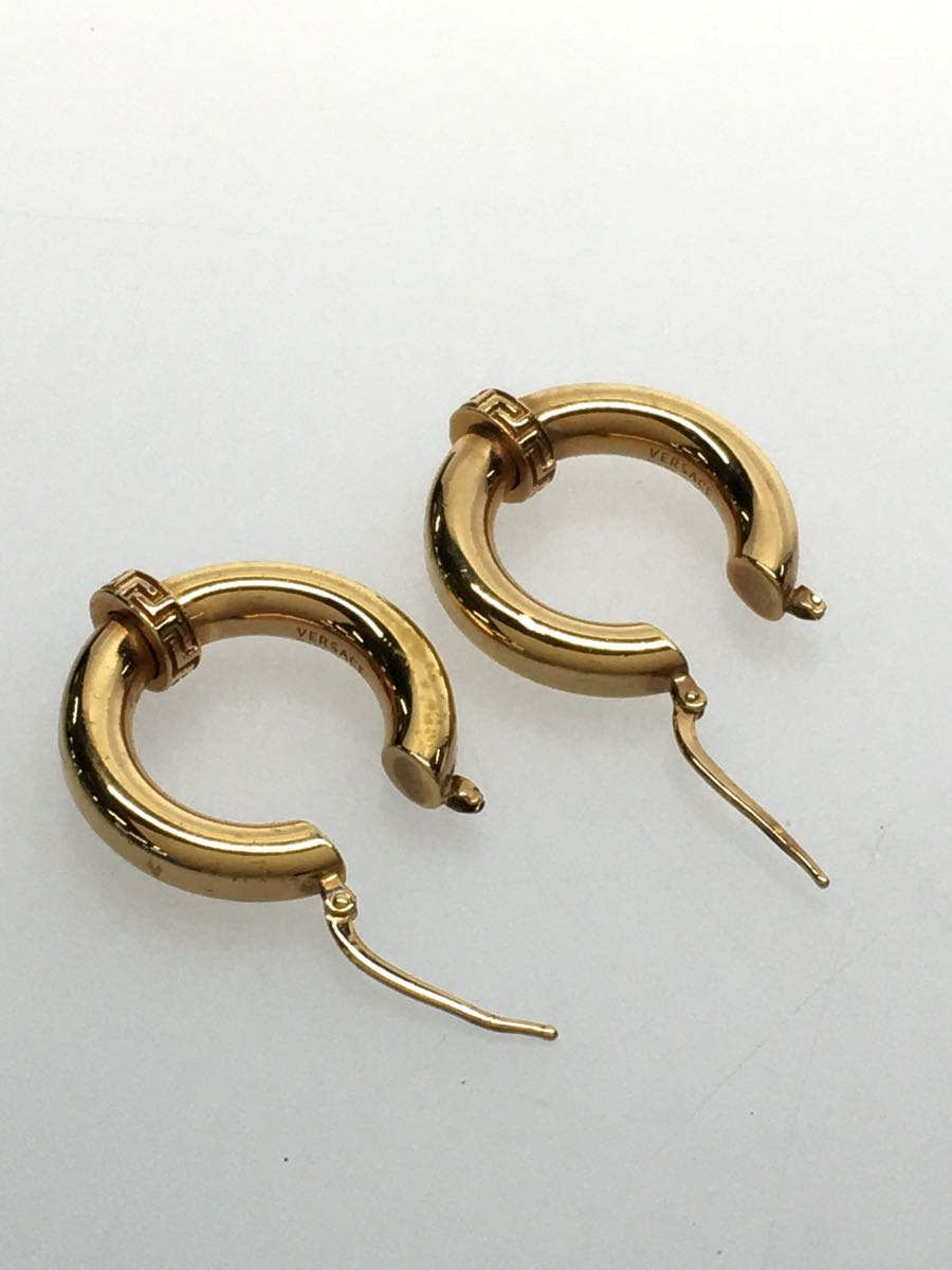 VERSACE* earrings /-/GLD/ men's 