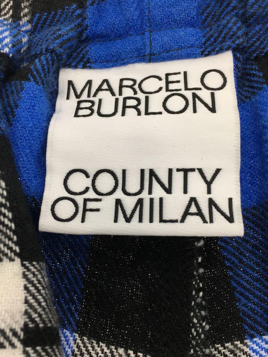 MARCELO BURLON COUNTY OF MILAN◆ショートパンツ/L/コットン/BLU/チェック/2022SS_画像4