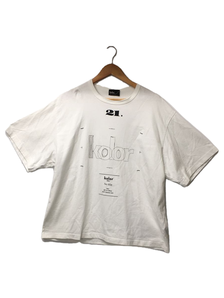 kolor◆Tシャツ/3/コットン/WHT/21SCM-T06204/ホワイト_画像1