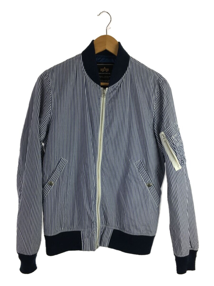 ALPHA INDUSTRIES◆フライトジャケット/M/-/TA1002-204/LIGHT MA-1 STRIPE_画像1