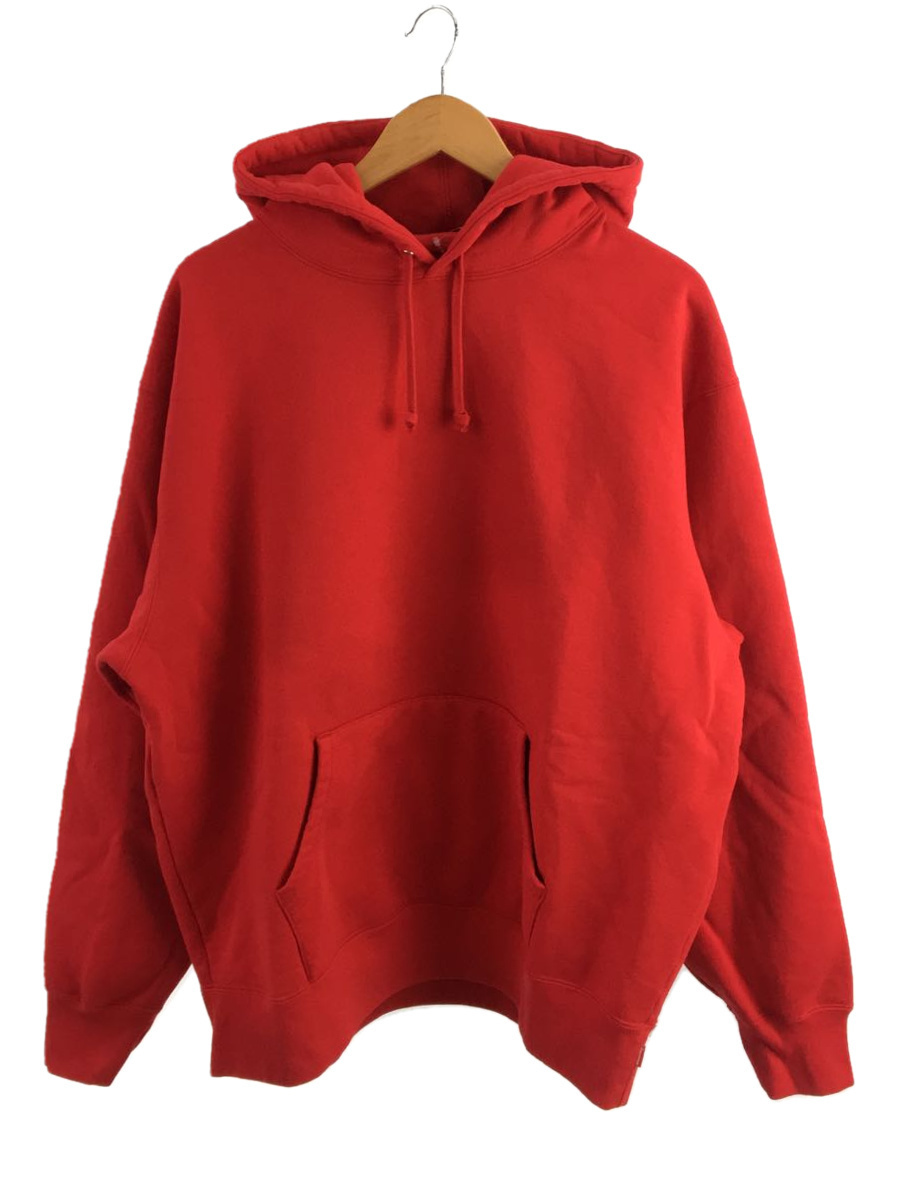 Supreme◆パーカー/XL/コットン/RED/22AW/Satin Applique Hooded Sweatshirt
