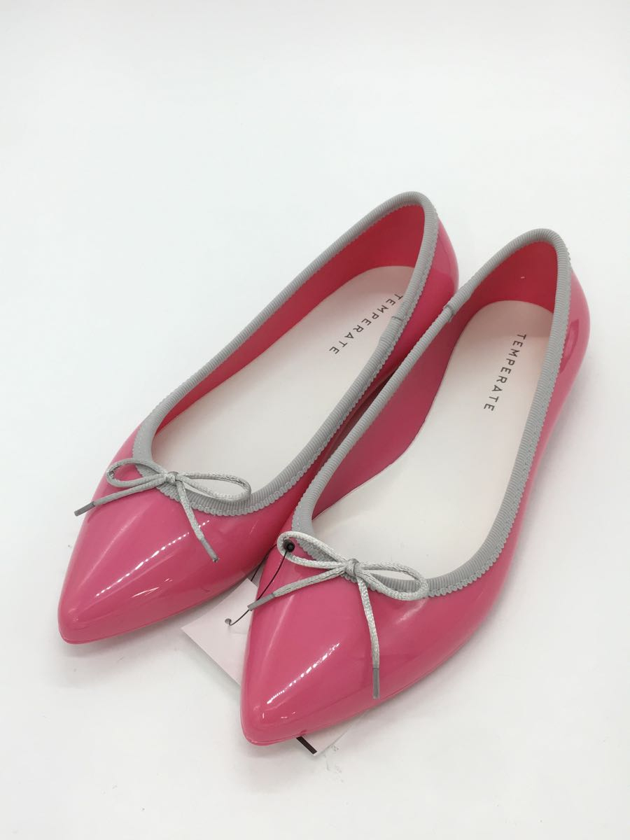 TEMPERATE/ rain shoes / Flat pumps /US6/ pink /PVC