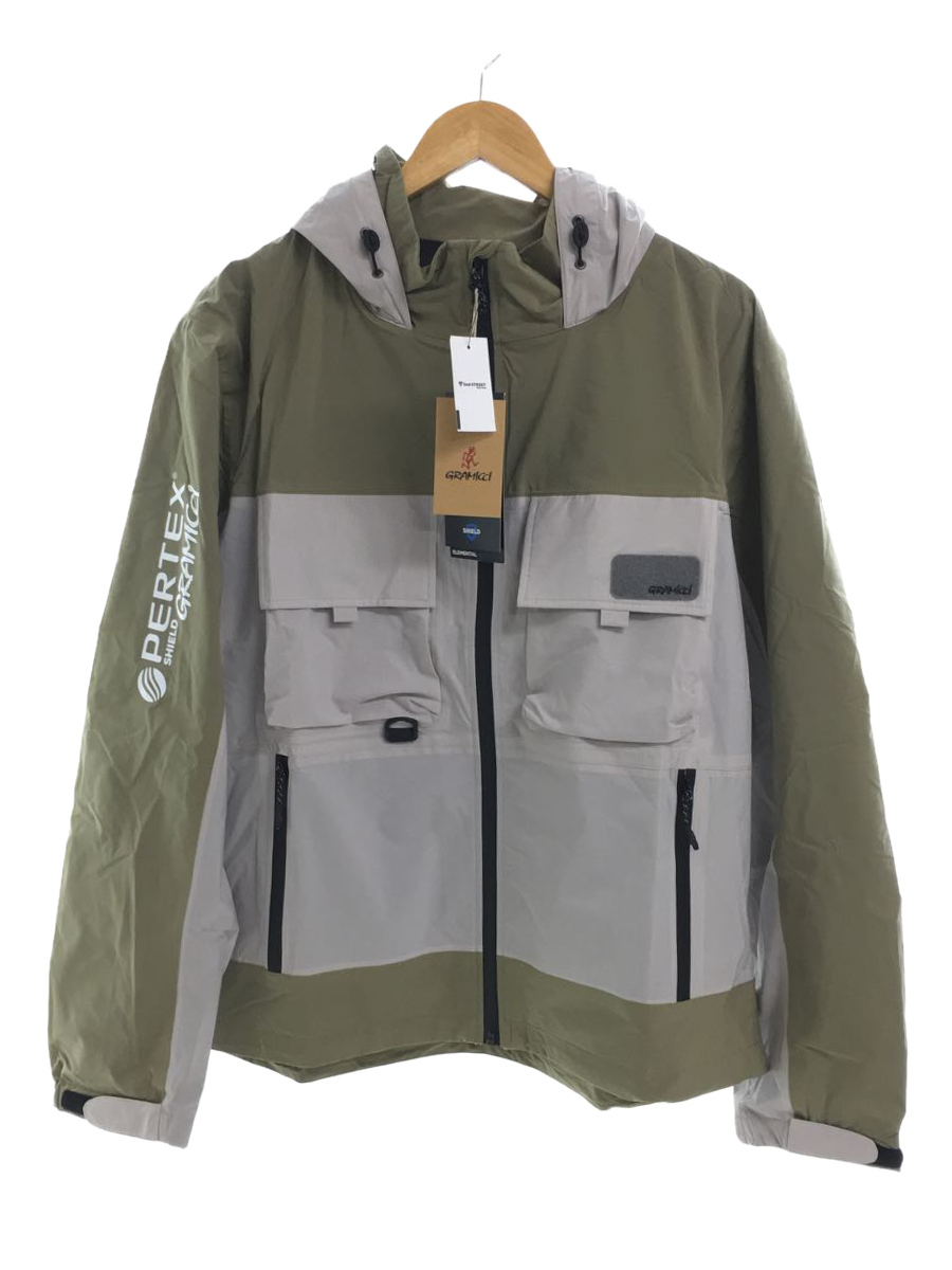 GRAMICCI◇PERTEX WADING JACKET/ナイロンジャケット/L/ナイロン/KHK