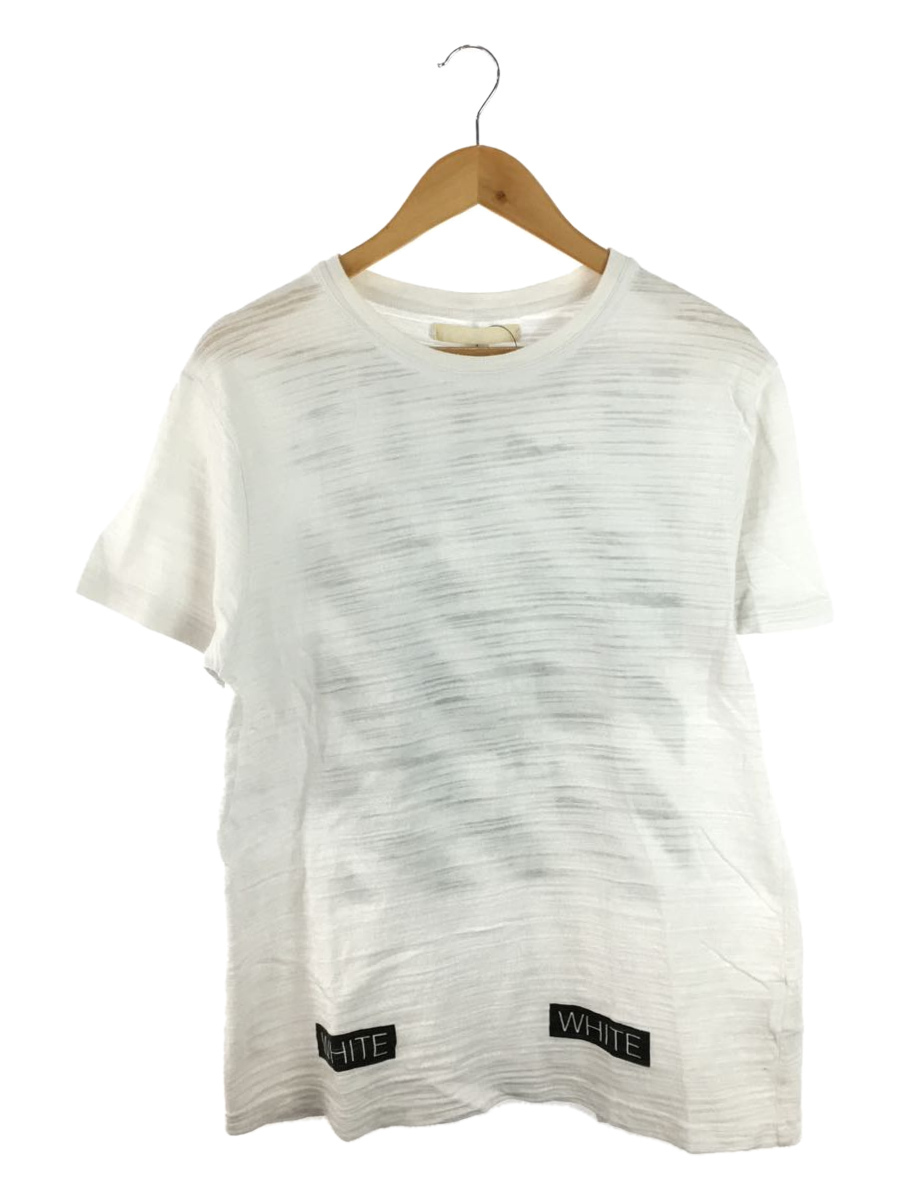 OFF-WHITE◆Tシャツ/S/コットン/WHT/16SS/BLUE COLLAR TEE