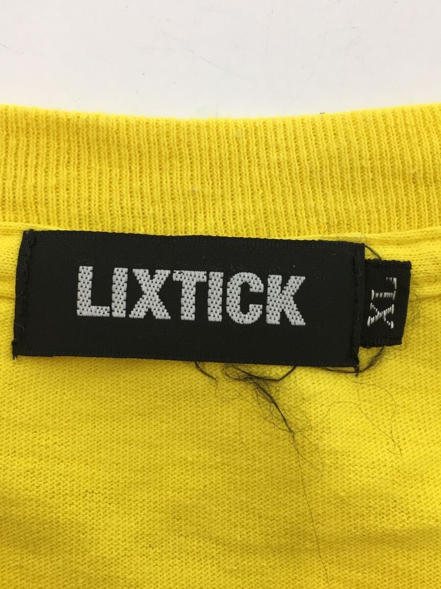LIXTICK/Tシャツ/XL/コットン/YLW/無地/イエロー_画像3