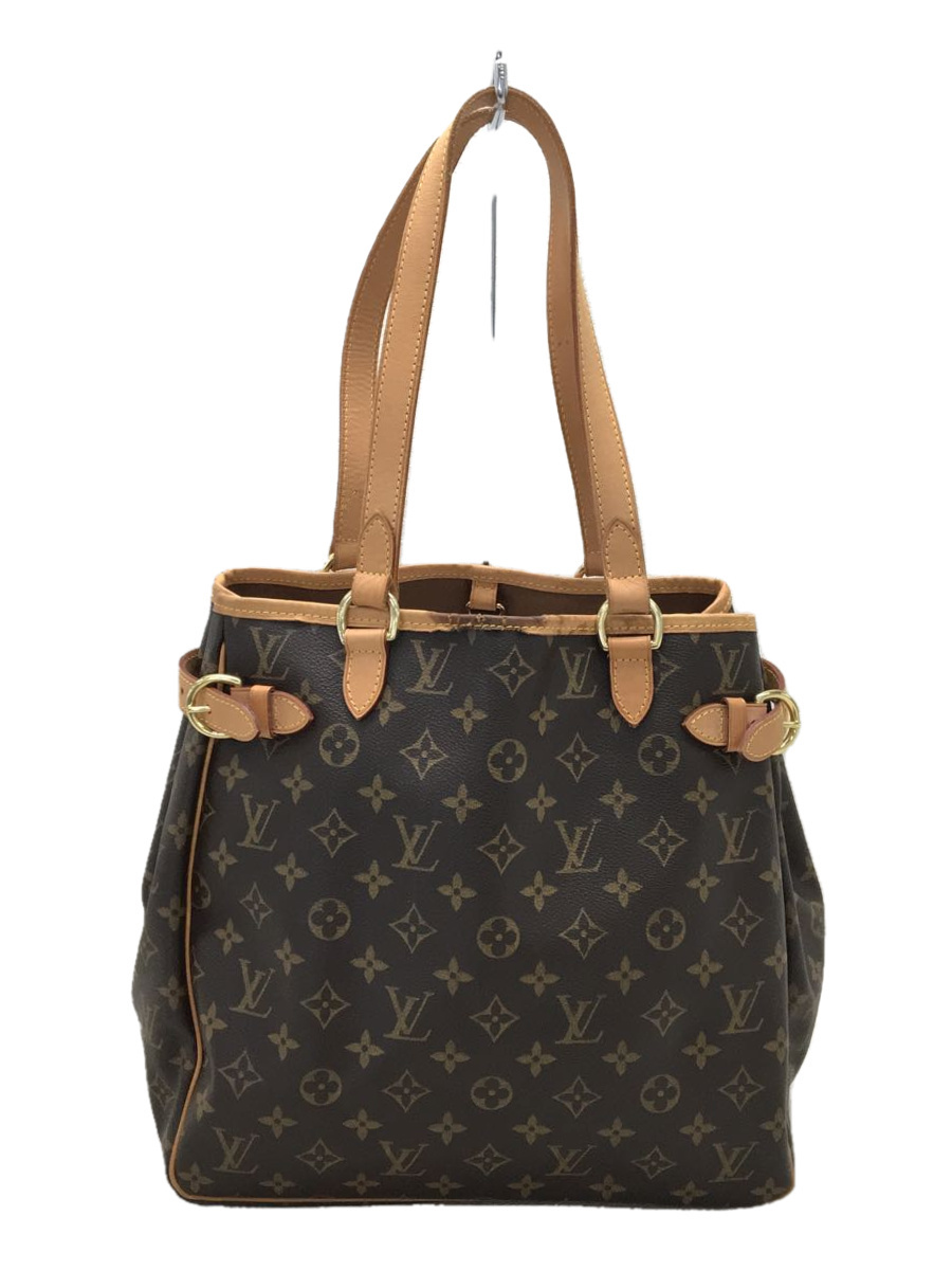 LOUIS VUITTON◇バティニョールヴェルティカル_モノグラム_BRW/PVC/BRW