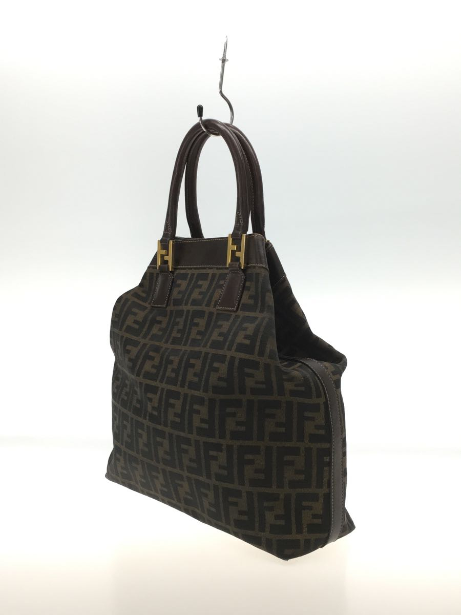 FENDI◇ズッカ/2WAYショルダーバッグ/ハンドバッグ/キャンバス