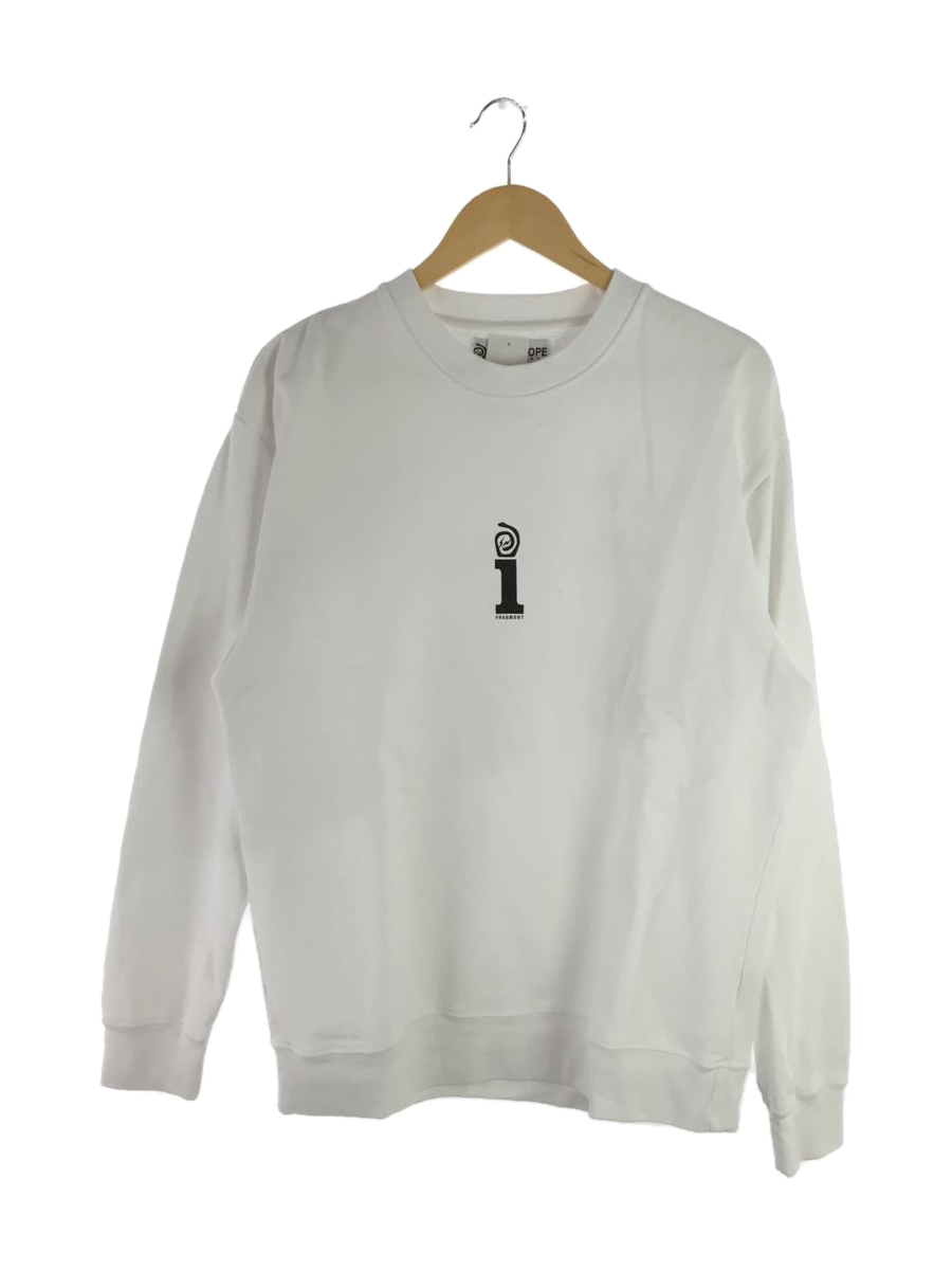 本物の FRAGMENT DESIGN◇×INTERSCOPE/スウェット/M/コットン/WHT/無地