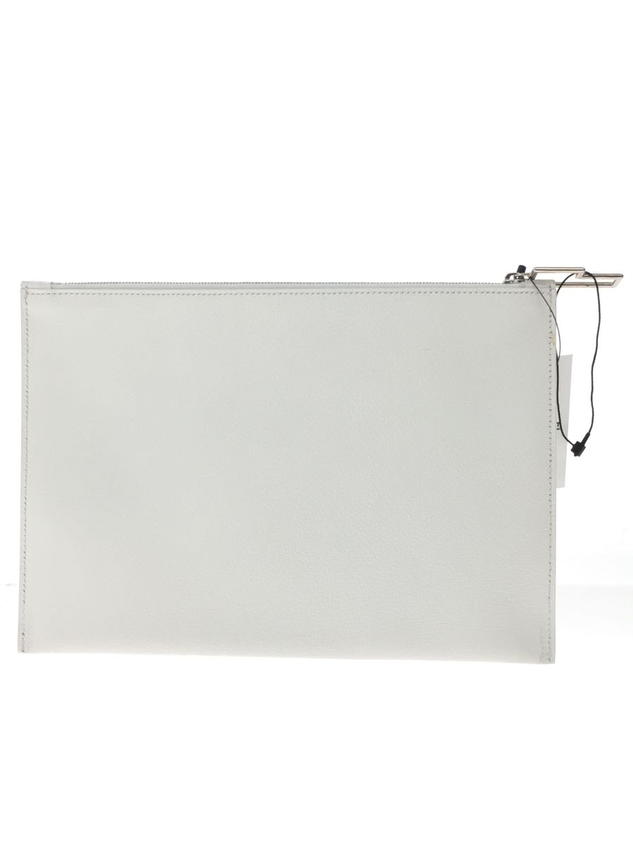 Acne Studios(Acne)*Malachite G/ clutch bag / leather / white / white 