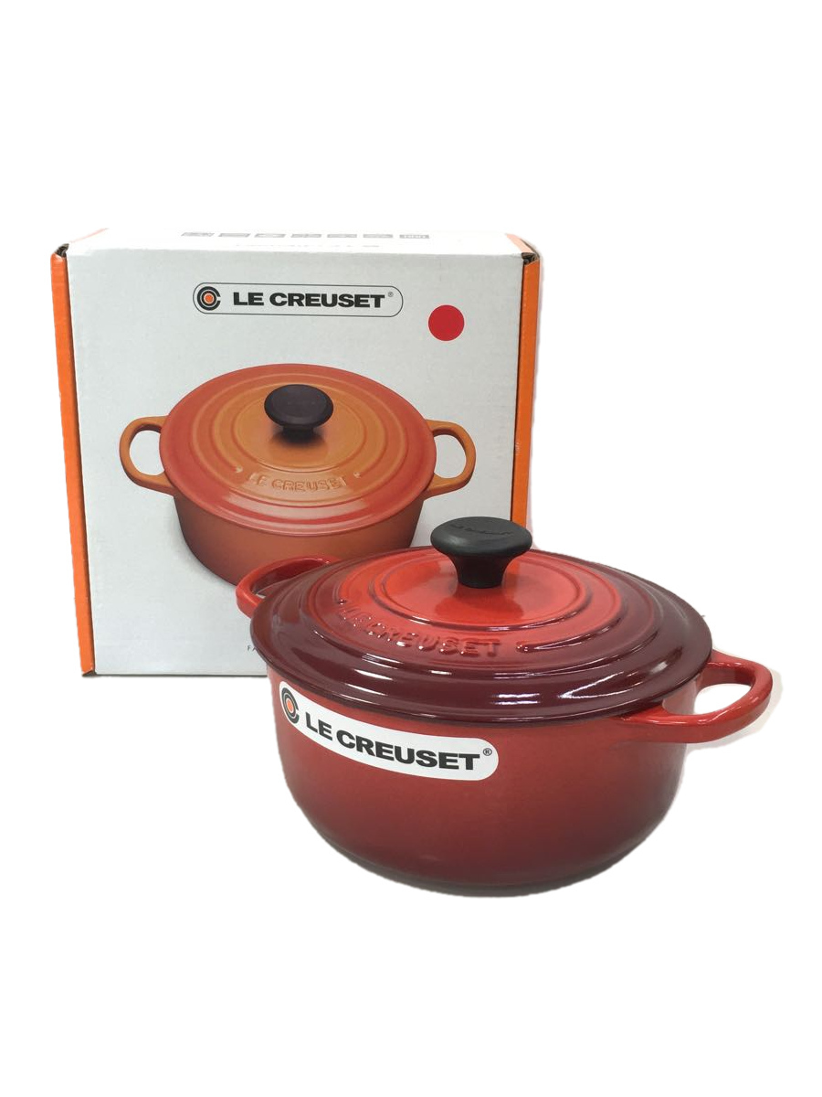 国内外の人気集結！ LE CREUSET◇鍋/サイズ:18cm/RED/25177 18 06