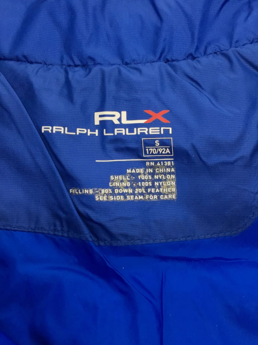 RLX RALPHLAUREN◆ダウンベスト/S/ナイロン/BLU_画像3