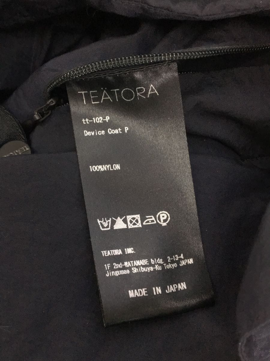 TEATORA◇ONLY ARK別注/DEVICE COAT PACKABLE/コート/3/ナイロン/NVY