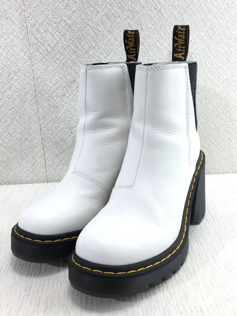 Dr.Martens◇サイドゴアブーツ/UK5/WHT/レザー/SPENCE/チェルシー