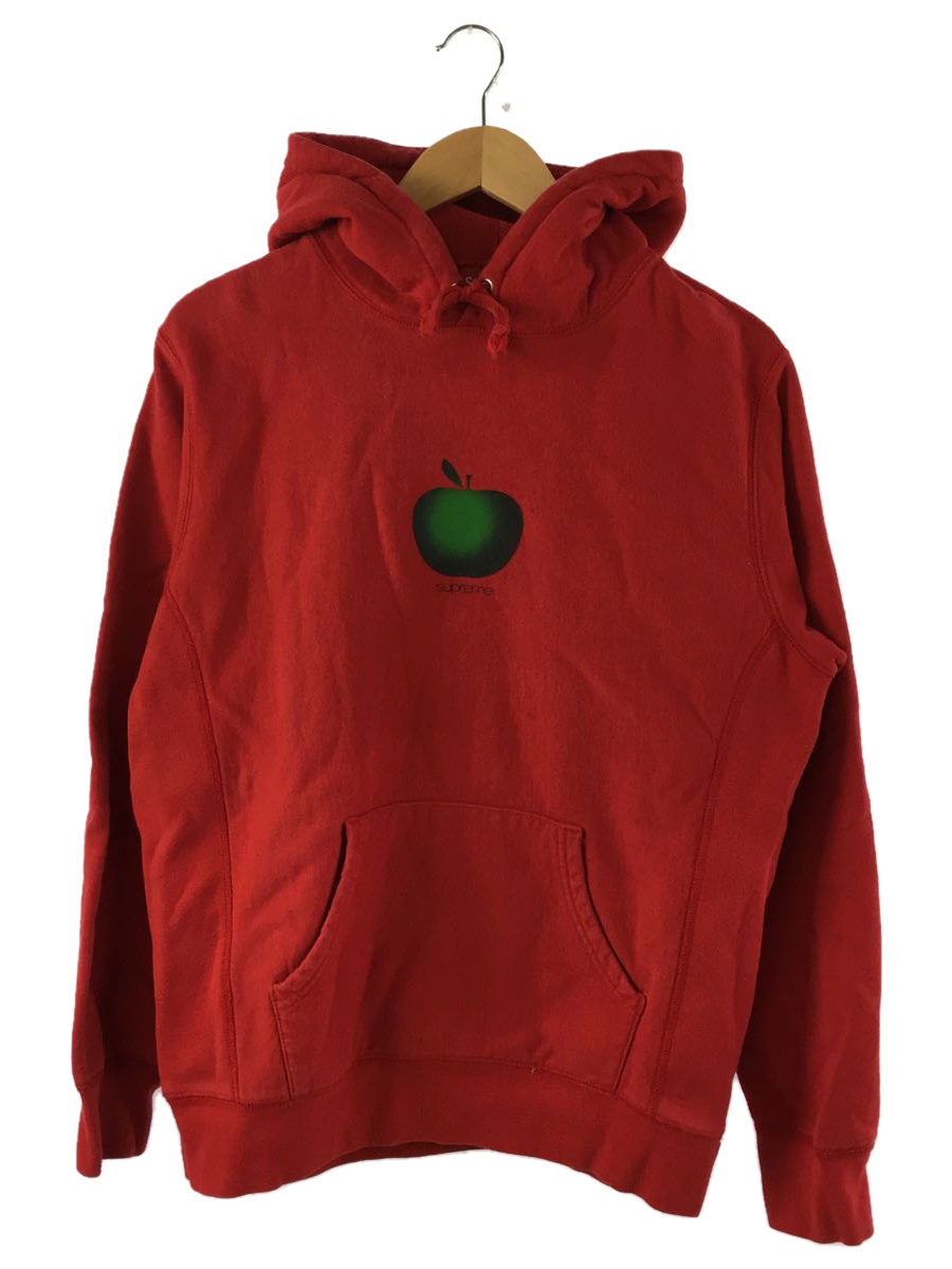 Supreme◇APPLE Hooded Sweatshirt/パーカー/M/コットン/RED-