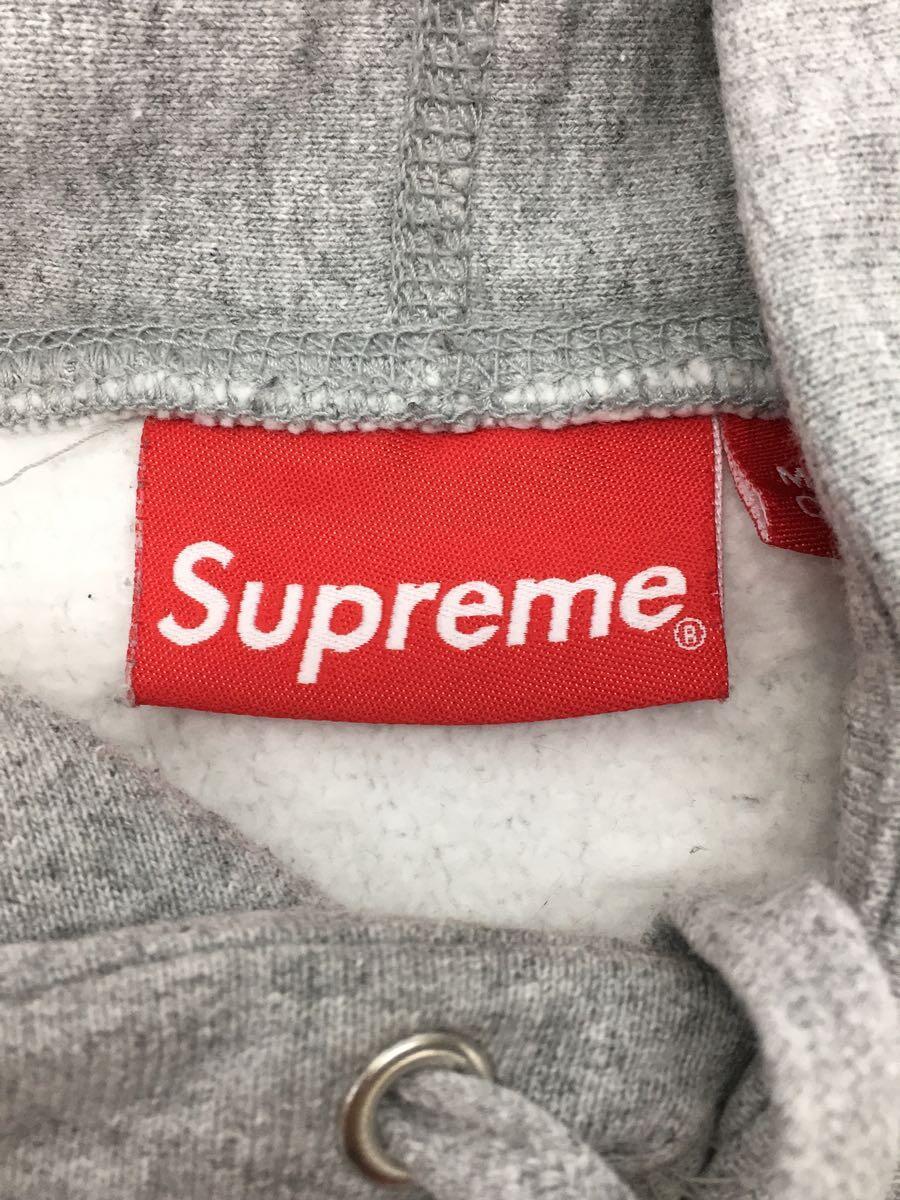 Supreme◇AW/Cross Box Logo Hooded Sweatshirt/M/コットン/グレー