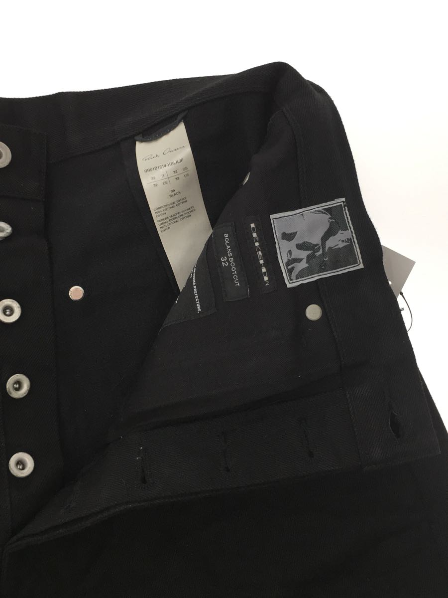 RICK OWENS DRKSHDW◇BOLANS BOOTCUT JEANS/ブーツカットパンツ/32/BLK