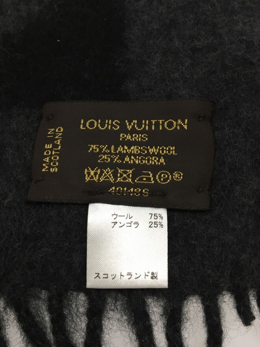 LOUIS VUITTON◆マフラー/ウール/GRY/メンズ_画像2