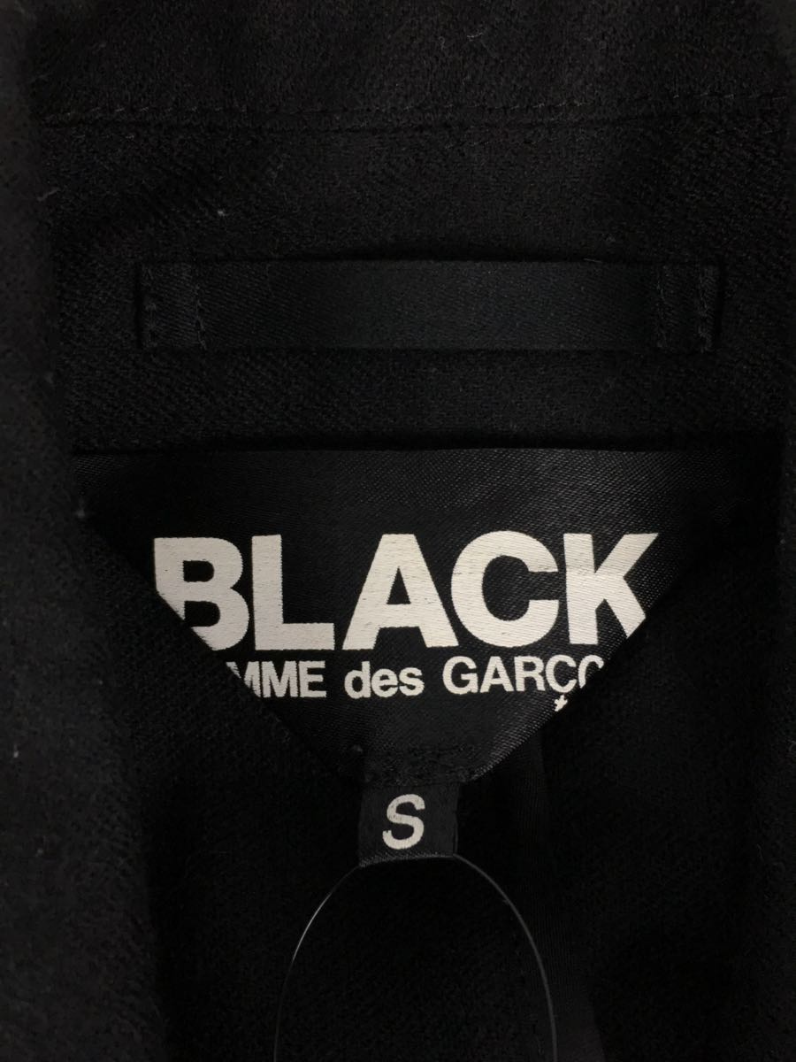 BLACK COMME des GARCONS◆2010/ウールダブルライダースジャケット/ライダース/ジャケット/S/ウール/ブラック_画像3