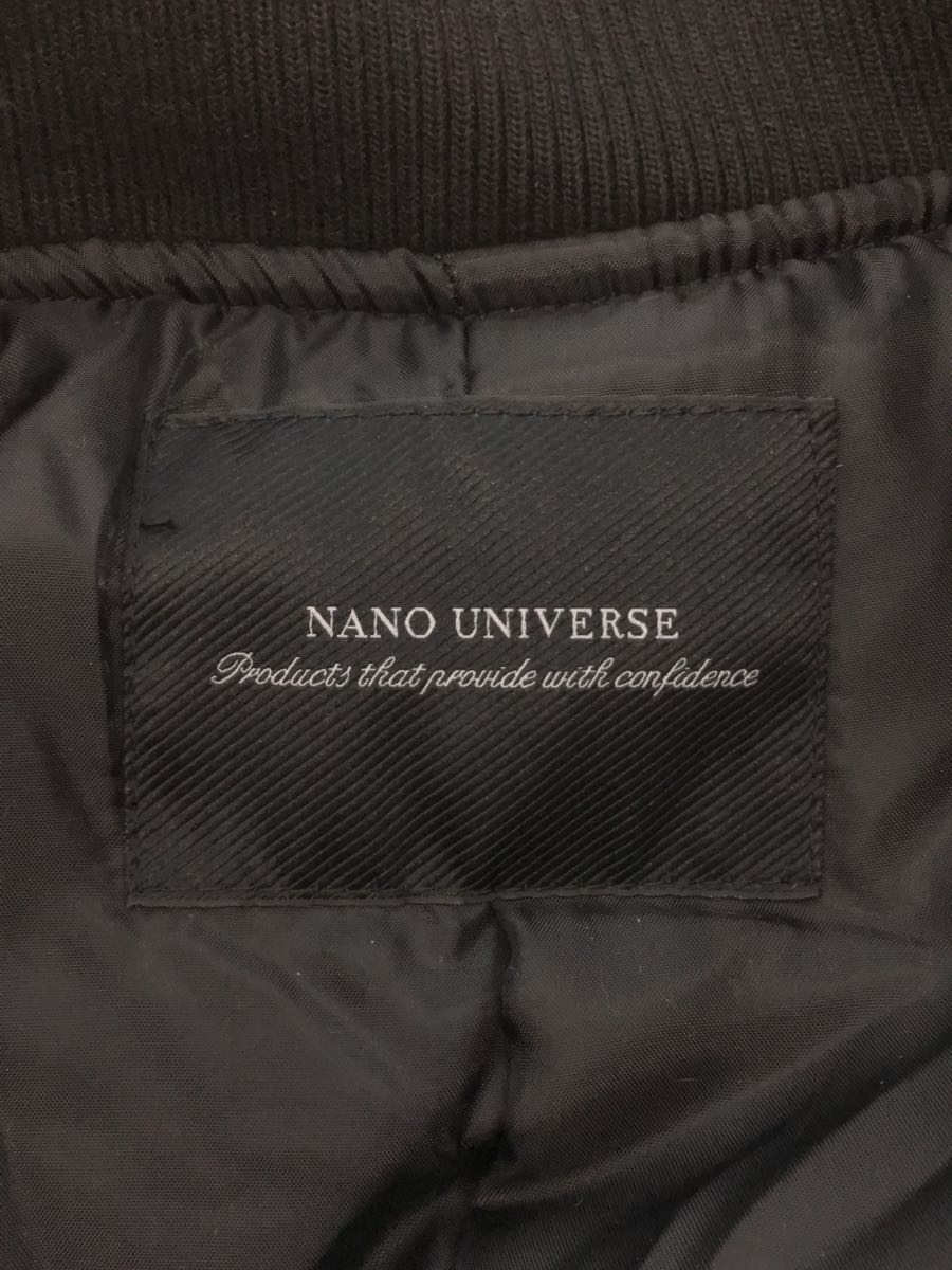 nano universe◆コート/S/ナイロン/BLK/無地/668-2112203_画像3