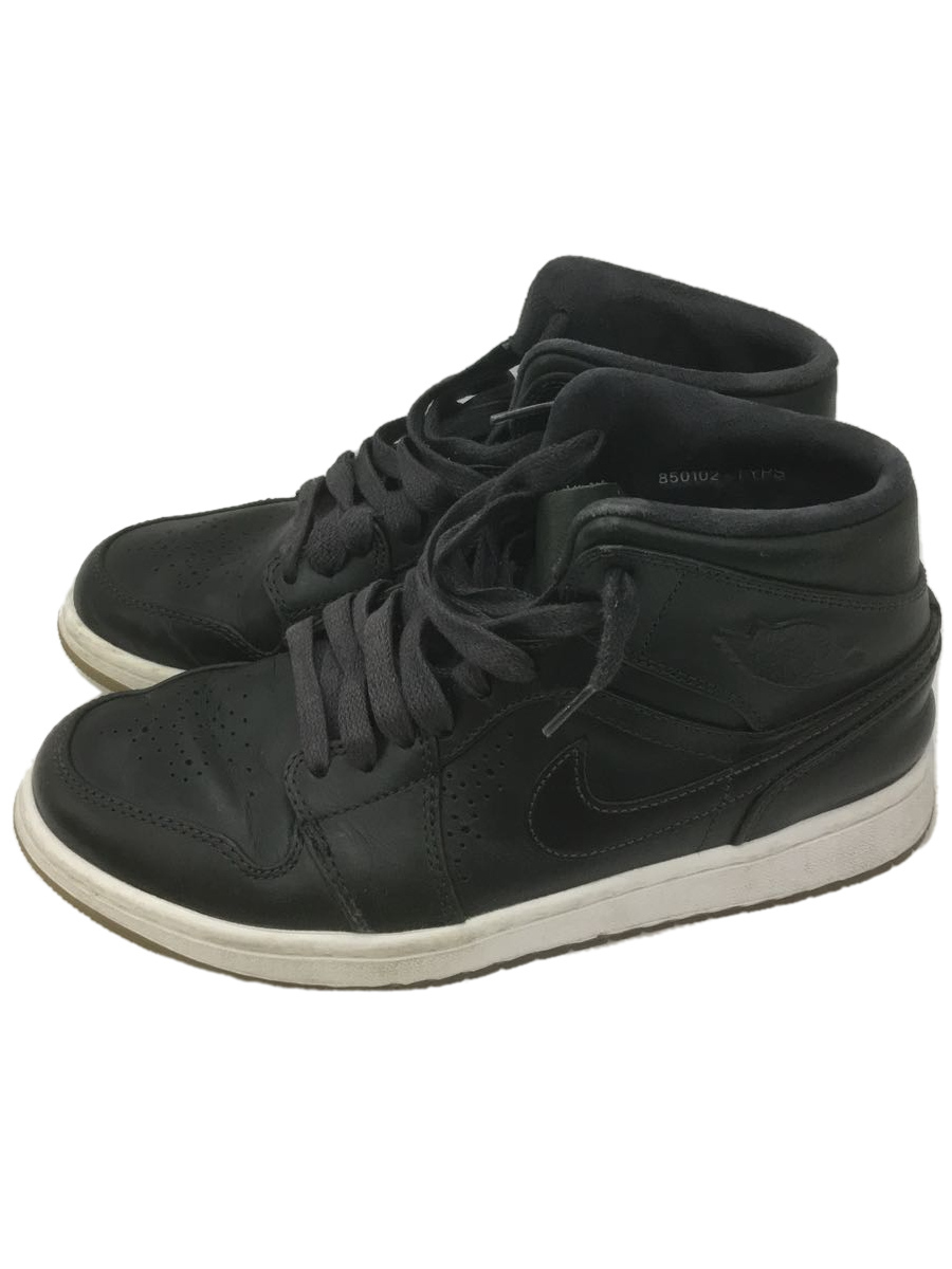 NIKE◆AIR JORDAN 1 MID NOUVEAU/エアジョーダンミッドヌーボー/ブラック/629151-003