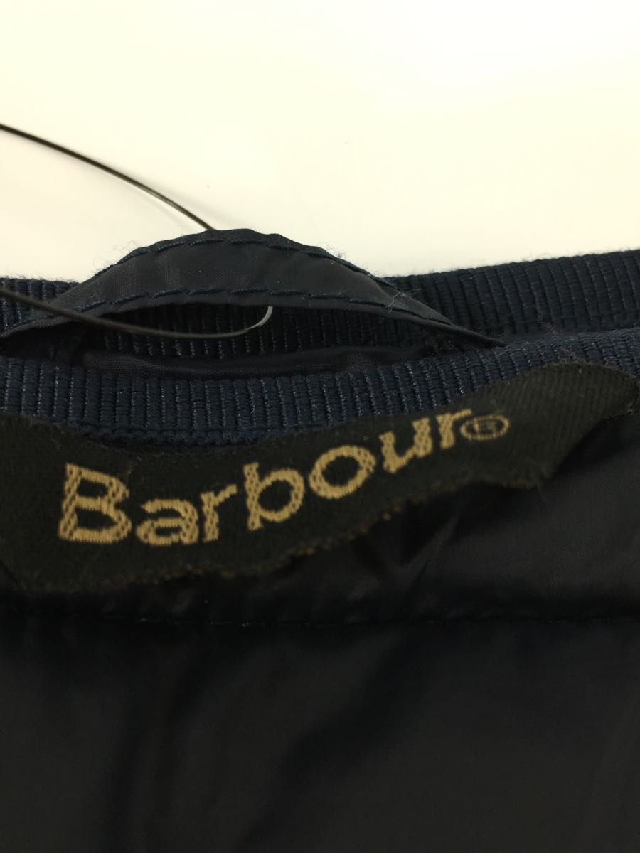 Barbour◆ダウンベスト/42/ナイロン/NVY/無地_画像3